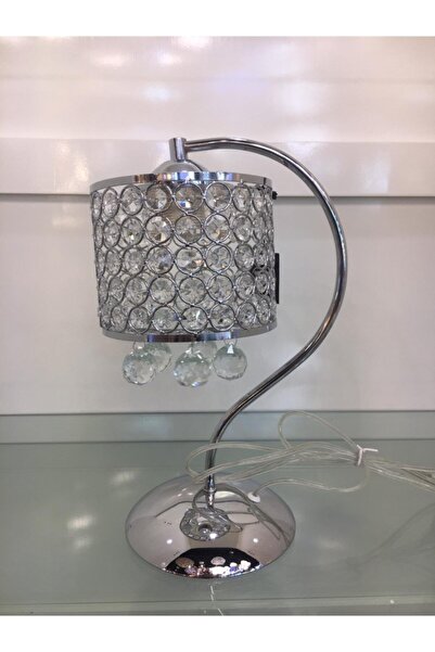 YAĞIZ AVİZE Kristal Taşlı Mala Lambası