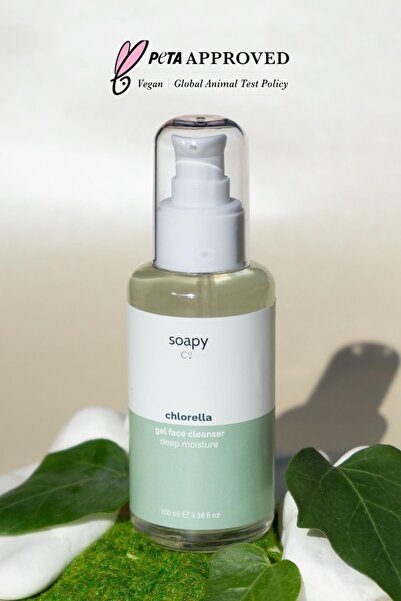 Soapy Co Chlorella Yüz Temizleme Jeli Tüm Ciltler Yatıştırıcı Ve Canlandırıcı - 100 ml