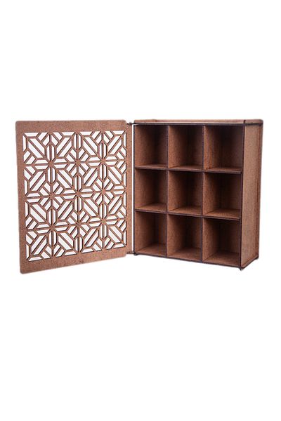 Feymoons Premium Wooden 9-Piece Shake Tea Storage Set - DEPACAY1104
