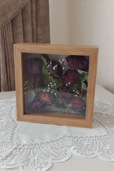 Verda Çerçeve 20x20x5 cm New Fashion Flower Pattern Memory Frame