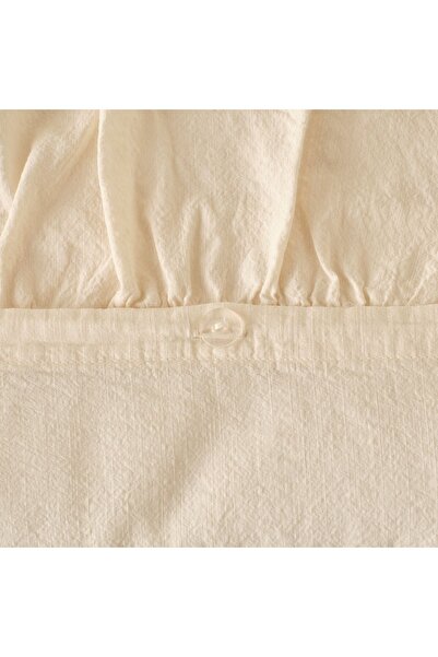 Bella Maison 100% Cotton Brenta King Size Duvet Cover Set Beige (240X220 cm)