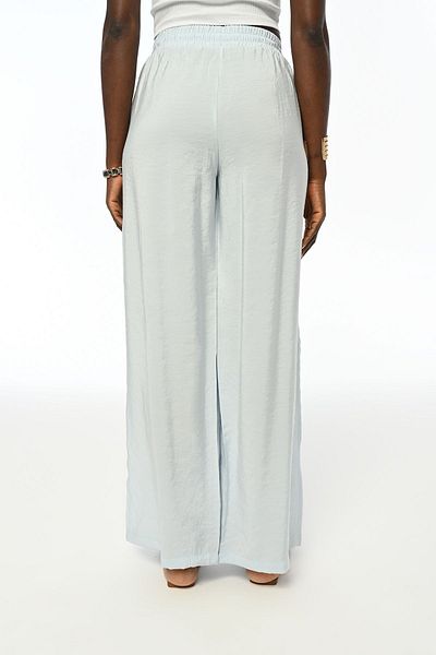 Orfeo Negro WOMEN'S ELASTIC WAIST COMFORTABLE FIT WIDE LEG PANTS