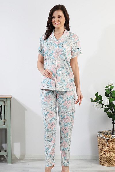 Bella Linda Set pijama damă - bumbac și nasturi