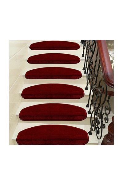 Stepmat Claret Red Self Adhesive Stair Step Mat / Carpet