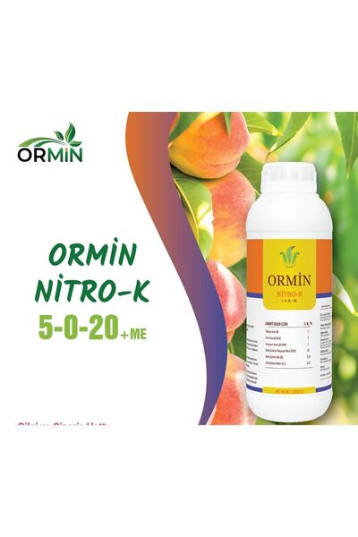 Nitro-k Potasyumlu Ve Mikroelement Katkılı Sıvı Yaprak Gübre 1 L