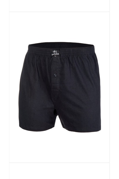 İki Yıldız Ανδρικό Σετ 6 100% Βαμβακερό Χτενισμένο Μπόξερ