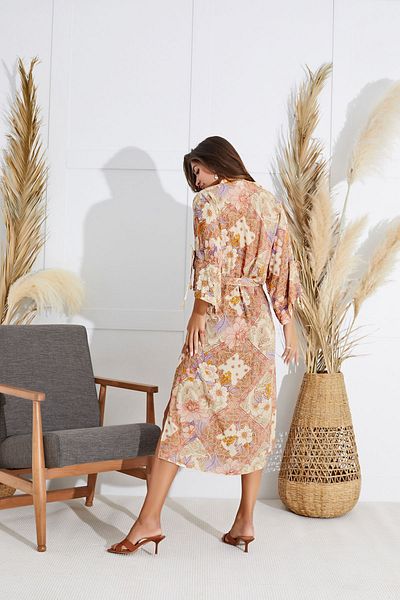 Sevim 15691 Model Long Kimono