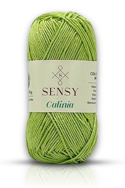 SENSY Calinia 100% Mercerized Cotton - Pistachio Green String, Lace String, Crochet String, Giza Corn Cotton