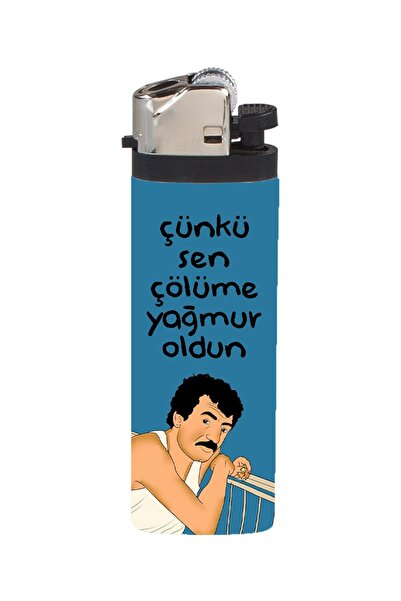 Namgo Sen Çölüme Yağmur Oldun Kaplamalı Gazlı Çakmak