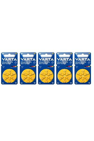 Varta 10 Numara İşitme Cihaz Pili (5 paket - 30 adet)