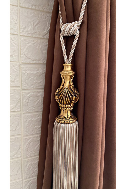 Helezoni Vază din poliester - Brașoletă elegantă cu ciucuri Cornișă Accesoriu pentru perdea Takmatik 1 bucată