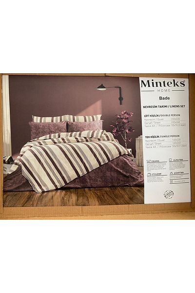Minteks طقم غطاء لحاف مزدوج من MINTEKS NATURAL LIFE - Bade