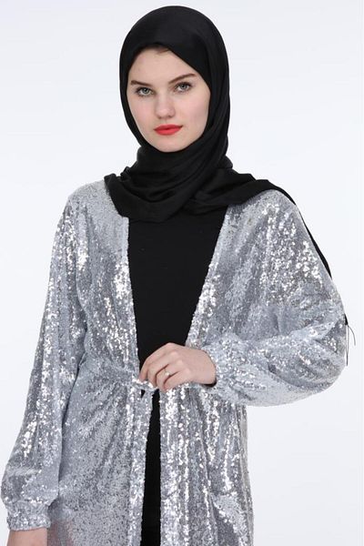 Jamila فستان سهرة مزين بالترتر اللامع