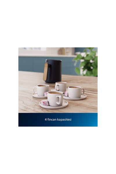 Philips Türk Kahvesi Makinesi Siyah & Gümüş 250 Gr Türk Kahvesi Hediye