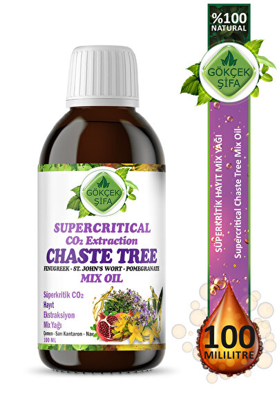Gökçek Şifa Hayıt Süperkritik Mix Yağı 100 ml (CHASTE TREE SUPERCRİTİCAL MİX OİL)