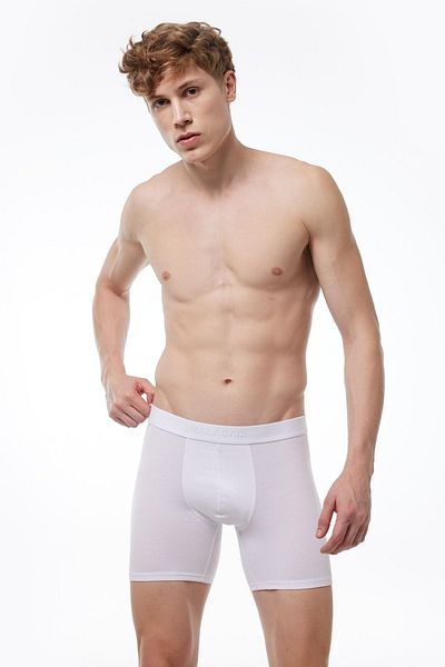 Malabadi Ανδρικό White Modal Long Boxer 010