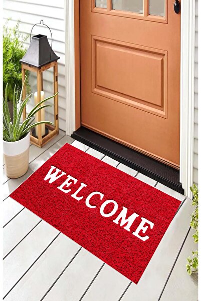 Royalte Welcome Kapı Önü Paspas Halı Dokuması 50x70cm Süngersiz