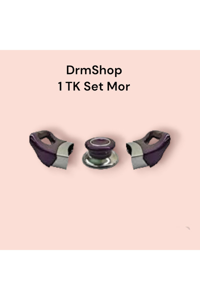 shopdrm UNİVERSAL Tüm Tencerelere Mor Tencere-Tava Ve Sahan Kulpu Kulp Tepe Seti