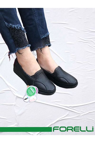 Forelli FORELLİ MIMOZA 25109 PANTOF DE ZI CU PIELE DE FEMEI