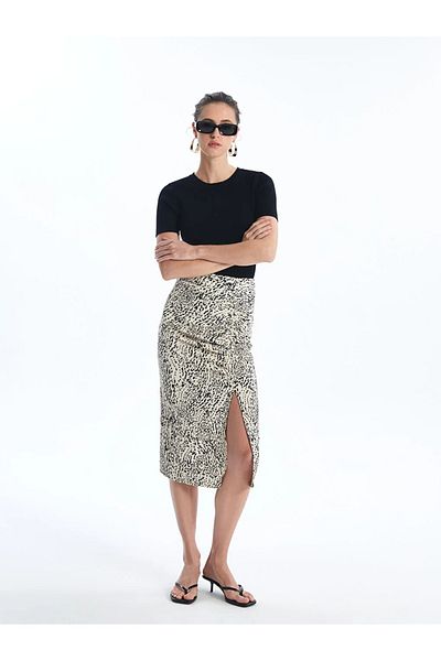 LC Waikiki LCW Vision Patterned Slim Fit Women's Pencil Skirt