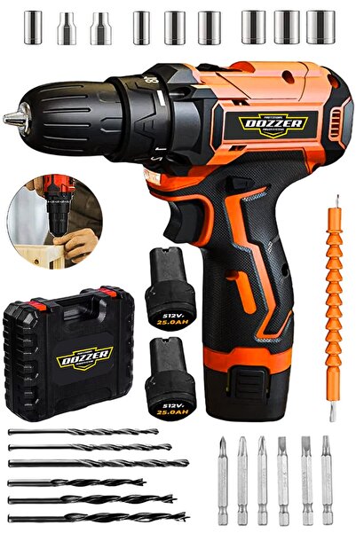 DOZZER Milwake Serii 258 Volt 12 Ah 27 Pcs Set Motor Koruma Çelik Şanzuman 2x...