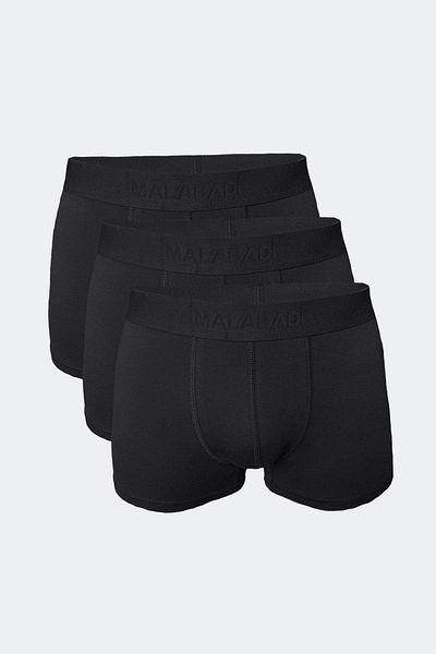 Malabadi Ανδρικό Μαύρο 3 Πακέτο Modal Short Boxer 011