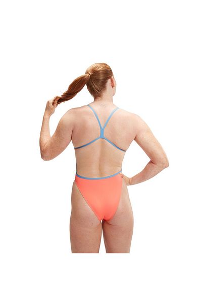 SPEEDO Costum de baie pentru femei cu decolteu în V - Solid