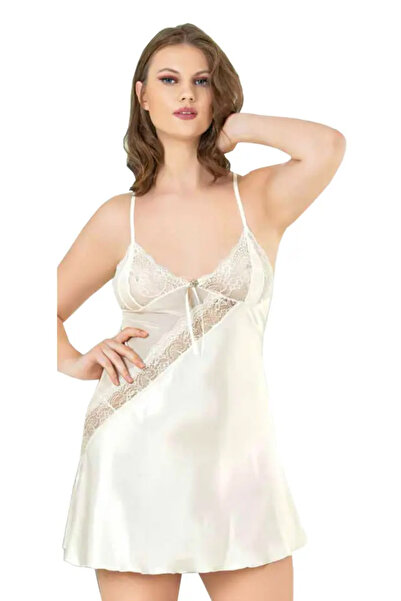 Viselya Cămașă de noapte din satin crem mărime mare