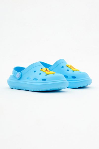 Tonny Black Sandale Eva pentru copii, unisex, albastru bebeluș - cu accesorii frontale