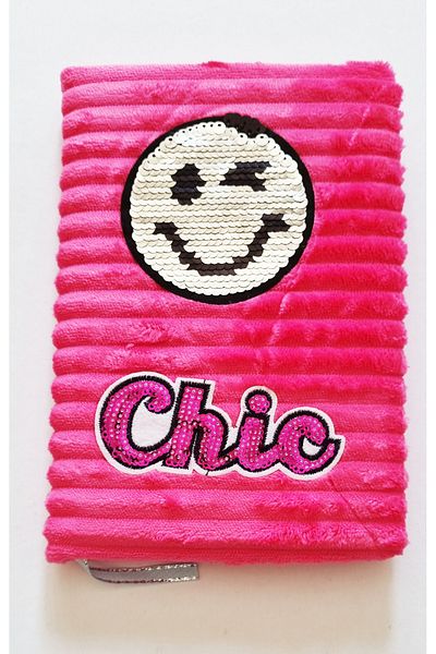 Modellino A5 Striped Plush Memory Daily Notebook - Micro Chic 72Y, Color Options