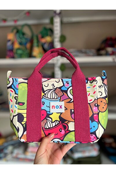 NOXTASARIM Renkli Süet Mini El ve Omuz Çantası