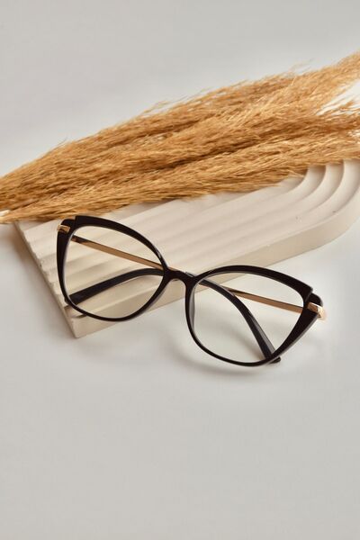 LOOKUP NEW Cat Eye Rectangular Unisex Blue Glasses - Light Protection, New Se...