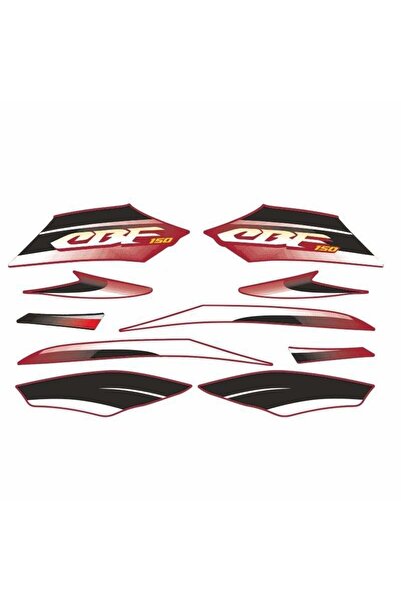 gogo premium HONDA CBF 150 UYUMLU STICKER SETI KIRMIZI 001