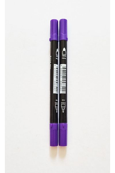 Modellino 2 Pieces Double Ended Fineliner - Felted Pen Rbns Dual Felt Type Collet with Color Options