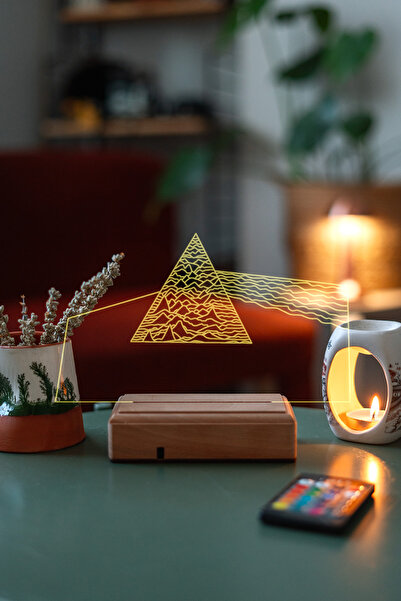 Modiwa Design Pink Floyd Dark Side Of The Moon Prizma 16 Renkli Kumandalı Gec...