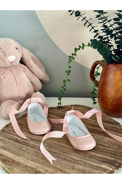 Li Puna Pink Genuine Leather Baby Moccasin - Ballerinas