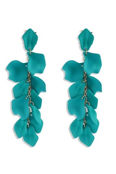 Wibex accessory Cool Pleasant Dangle Earrings with Rose Leaf Pattern to Use It in Fashionable and Everyday Life