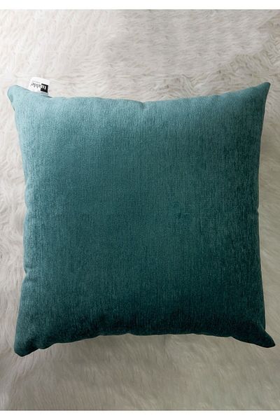 Tuable Husa de Perna Juno Petrol Blue Velvet 45x45 Cm