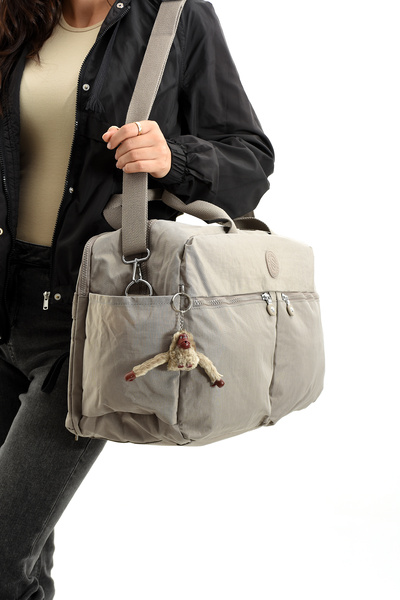 YOGII Asco Model Unısex Büyük Boy Su Geçirmez Krinkıl Kumaş Çapraz Ve Omuz Askılı Seyahat Spor Tatil Çanta