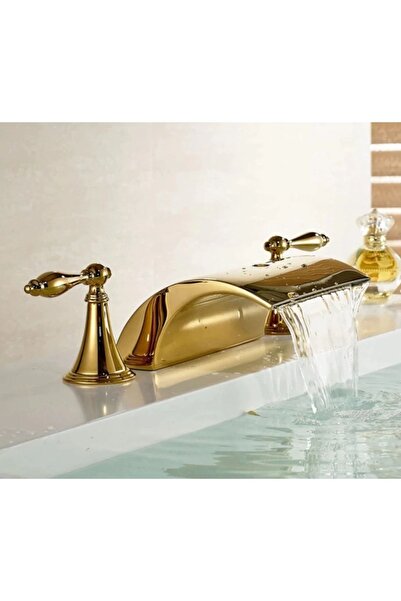 OEM Banyo Lavabo Küvet Jakuzi Bataryası Altın Dore Ankastre Gold Şelale Yeni 5 Yıl Garantili