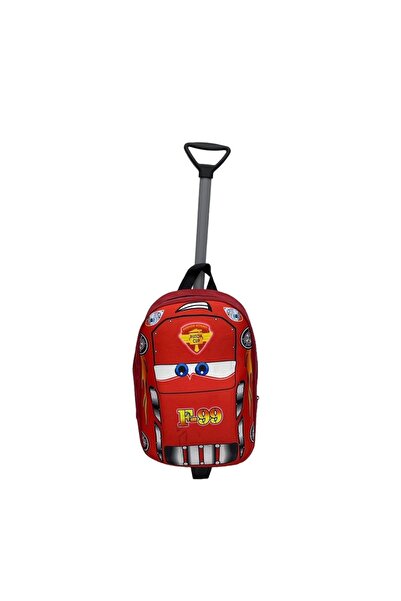 Şımarık ERKEK ÇOCUK ARABA DESENLİ ÇEKÇEKLİ ANASINIFI ÇANTASI