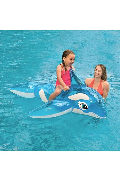 Intex 152x114 cm Whale Blue Inflatable Whale - Children's Sea and Pool Rider