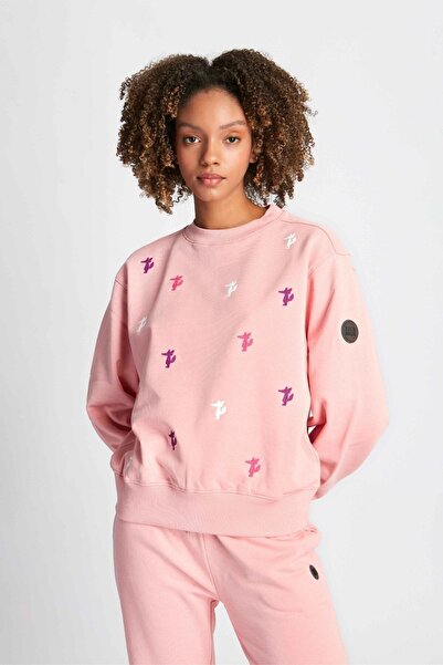 Ruck & Maul Kadın Sweatshirt 23619 1611 - Pembe