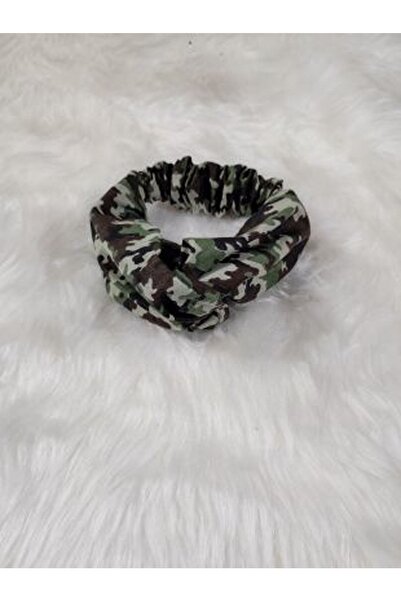 Elvinege Aksesuar Camouflage Pattern Cross Hair Band