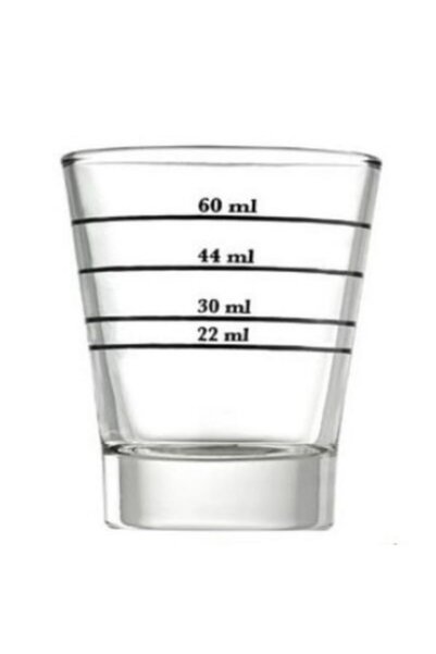 Kahveciniz Motta Cam Kahve Ölçü Bardağı Espresso Shot Bardağı Dereceli 30/60 ml