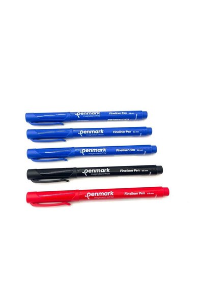 penmark MEDIUM UÇ YAZI VE İMZA KALEMİ 0.6 MM 5 'Lİ