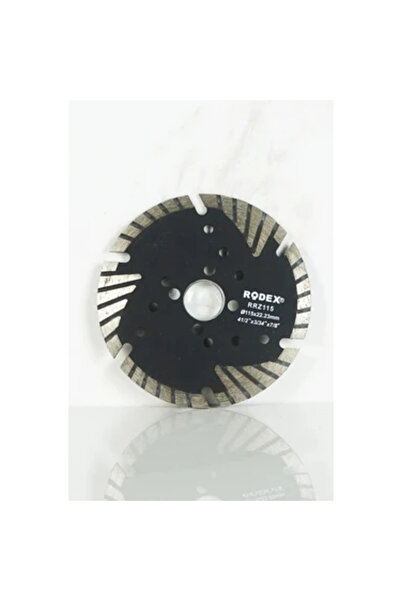 Rodex Rrz115 Uzatılmış Segment Turbo Elmas Beton, Tuğla, Granit Kesme Diski 1...