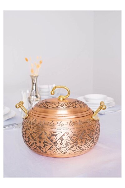 Bakır Concept 5 Lt Capacity Copper Pot - Heavy Processing Chubby Model