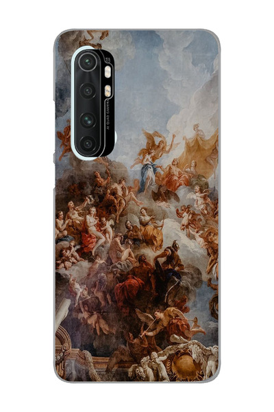 SUPER FRAME Xiaomi Mi Note 10 LITE Uyumlu Sanatsal Tasarımlı Şeffaf Telefon K...