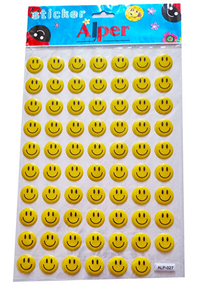 Modellino Kabartma Sticker Etiketler 30x17cm Emoji Kalp Hayvanlar Bayrak Meyv...